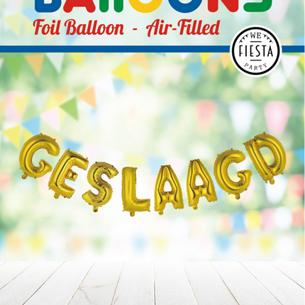 Ballons Buchstabe Erfolgreich Gold Leer 41cm