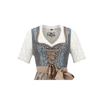 Weiß Blaues Dirndlkleid Oktoberfest Rosa Damen