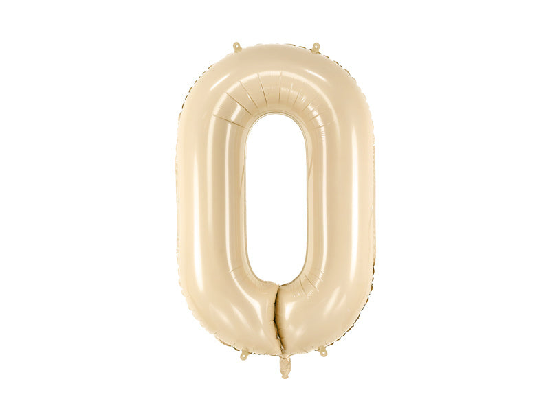 0 Jahr Figur Ballon Beige Leer 72cm