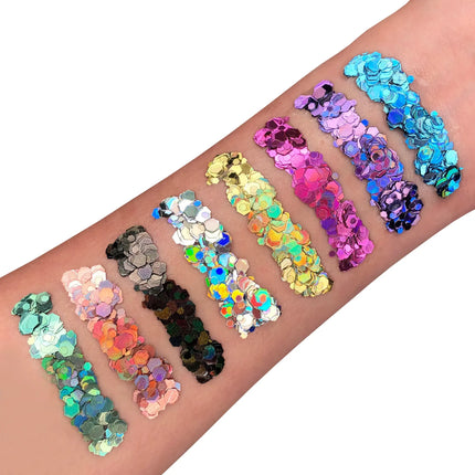 Moon Glitter Holographic Chunky Glitter Blau 3g