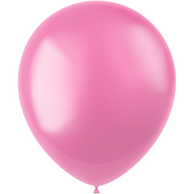 Rosa Luftballons Metallic Bubblegum Pink 33cm 10Stk