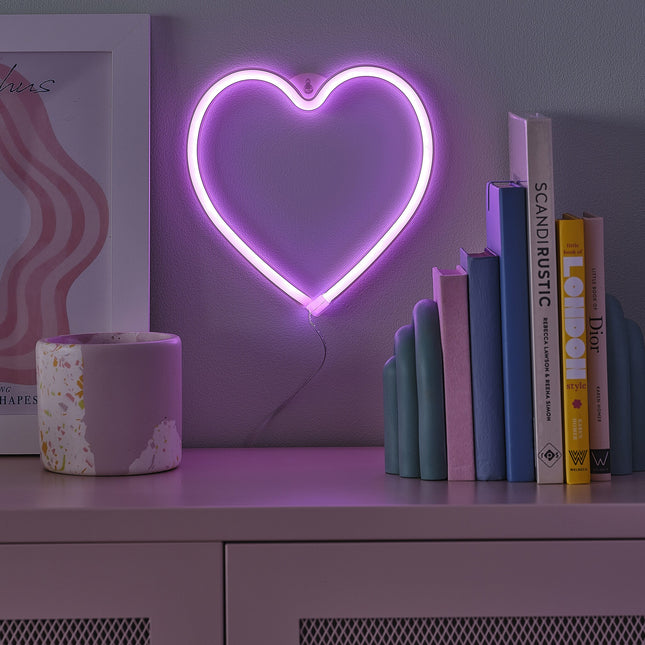 Herz Neon Lampe Rosa