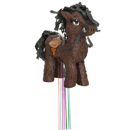 Pull Pinata Pferd Braun 40cm