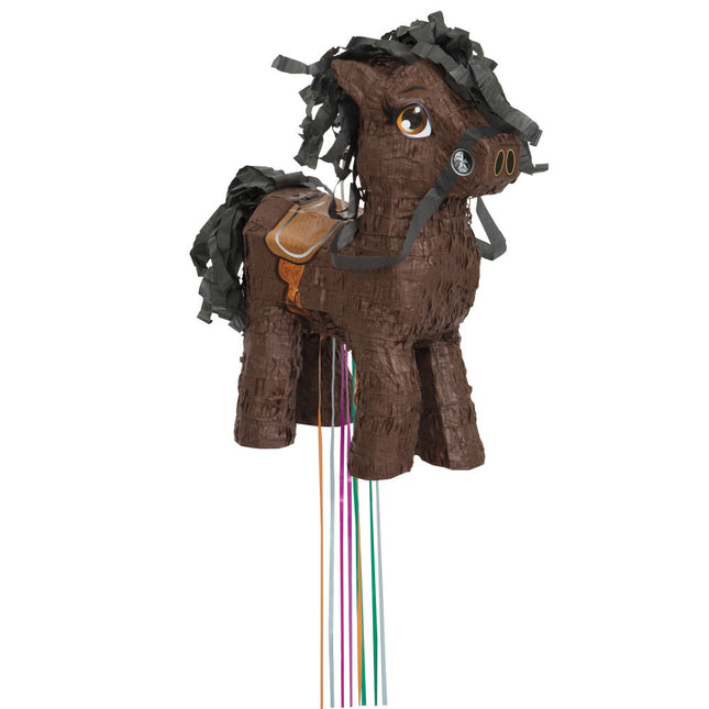 Pull Pinata Pferd Braun 40cm