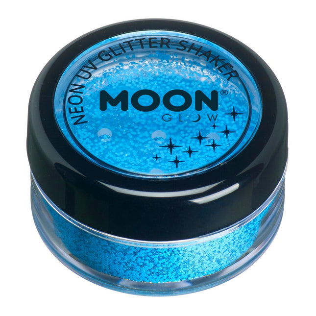 Moon Glow Neon UV Glitter Shaker Blau 5g