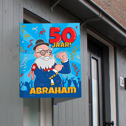 Fensterschild Abraham 50 Jahre 60cm