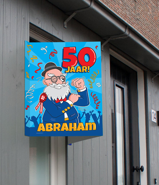 Fensterschild Abraham 50 Jahre 60cm