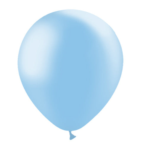 Hellblaue Ballons Metallic 30cm 50Stk.