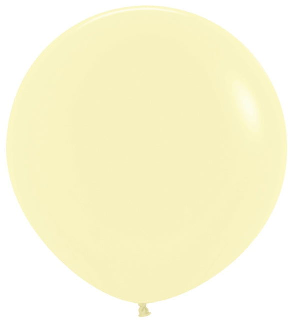 Ballons Pastell Mattgelb 91cm 10Stk