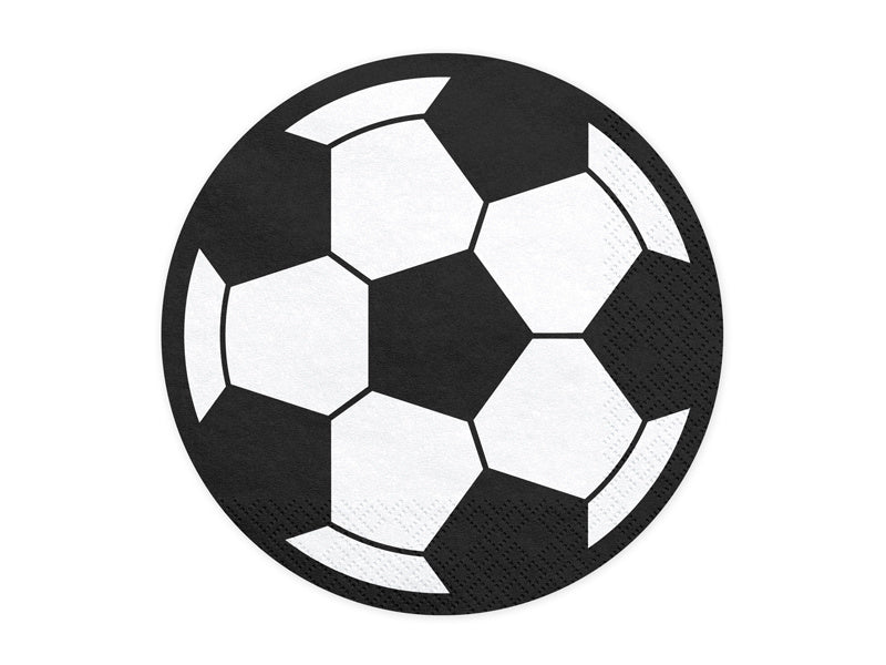 Servietten Fußball 13,5cm 20Stk