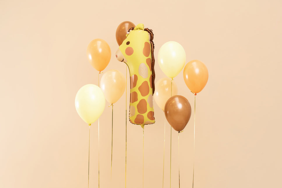 Heliumballon 1 Jahr Giraffe Leer 82cm