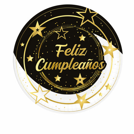 Feliz Cumpleanos Teller 23cm 6 Stk.