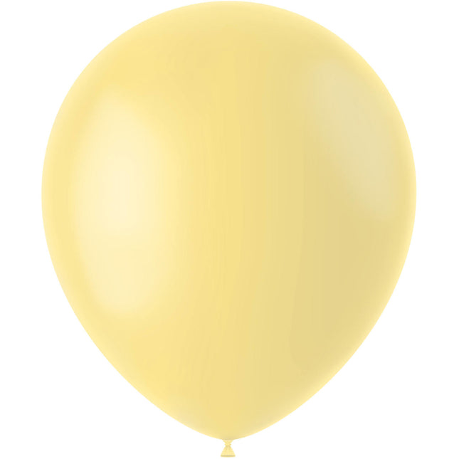 Hellgelbe Luftballons Pudergelb 33cm 10Stk