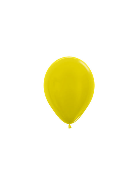 Ballons Metallic Gelb 12cm 50Stk