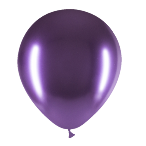 Lila Luftballons Chrom 30cm 50Stk