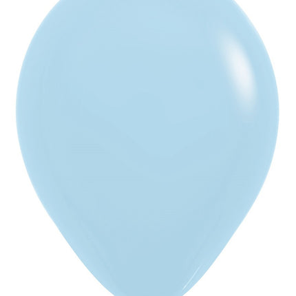 Ballons Pastell Matte Blau 30cm 12Stück