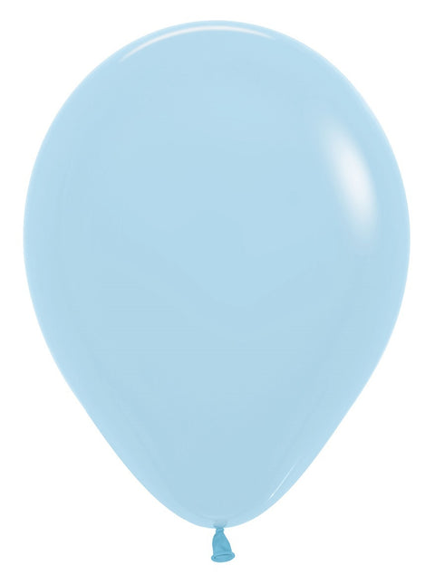 Ballons Pastell Matte Blau 30cm 12Stück