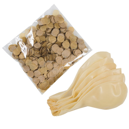 Konfetti Luftballons Gold 30,5cm 6St.