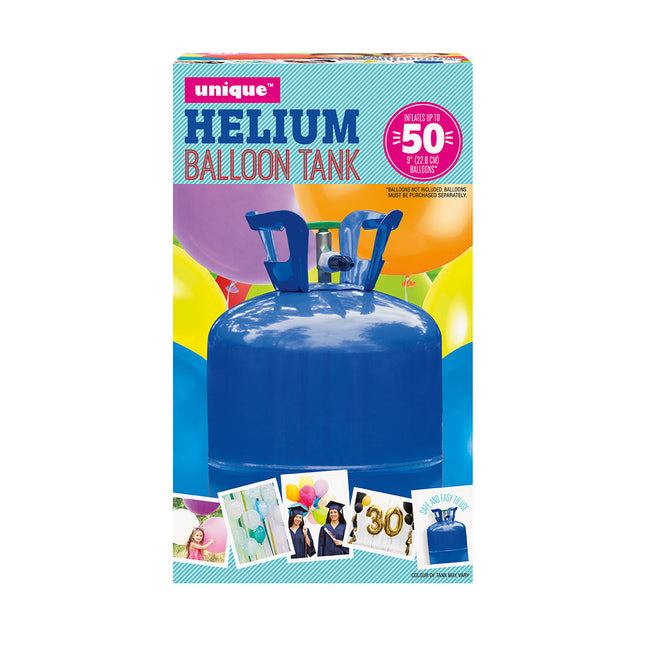 <tc>Heliumflasche</tc> mit 100 Luftballons und Schleife