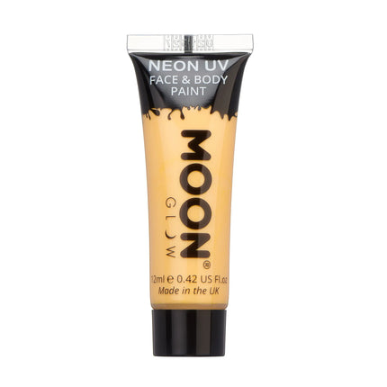 Moon Glow Pastell Neon UV Face Paint Pastell Orange 12ml