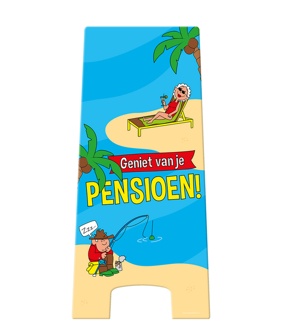 Warnschild Pension Cartoon 58cm