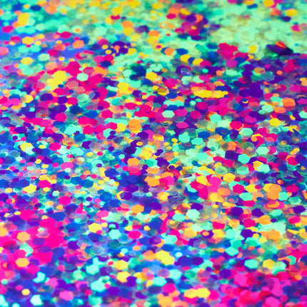 Moon Glow Neon UV Chunky Glitter Gelb 3g