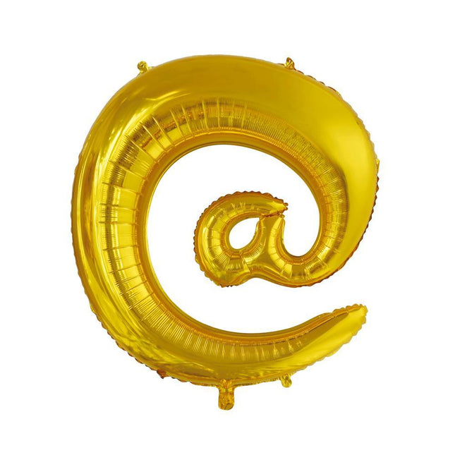 Folienballon Monkey Tail @ Gold XL 102cm leer