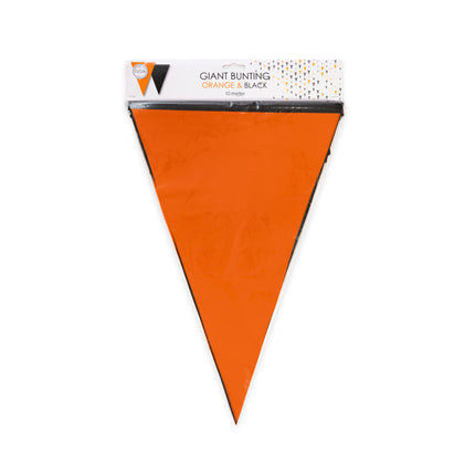 Flaggenleine Orange/ Schwarz 30cm