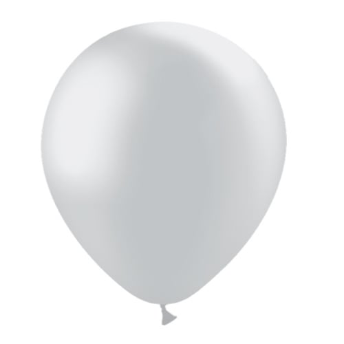 Silberne Ballons Metallic 30cm 50Stk