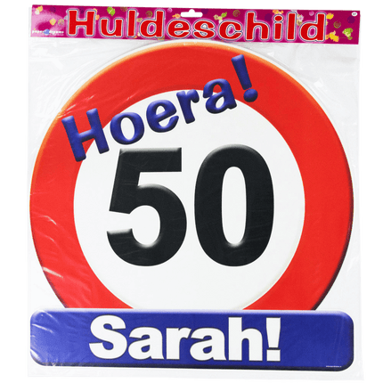 Sarah Türschild 50 Jahre Verkehrsschild 50cm