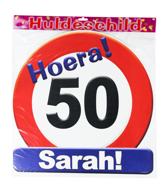 Sarah Türschild 50 Jahre Verkehrsschild 50cm