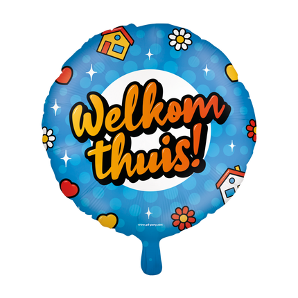 Helium Ballon Willkommen Zuhause Leer 30cm