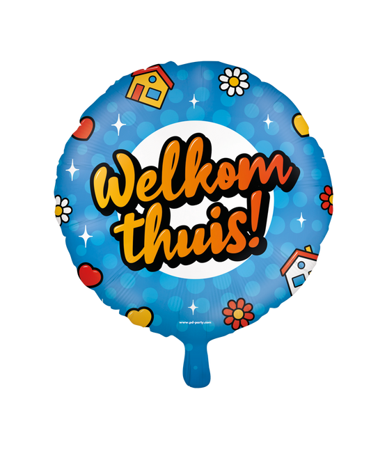 Helium Ballon Willkommen Zuhause Leer 30cm