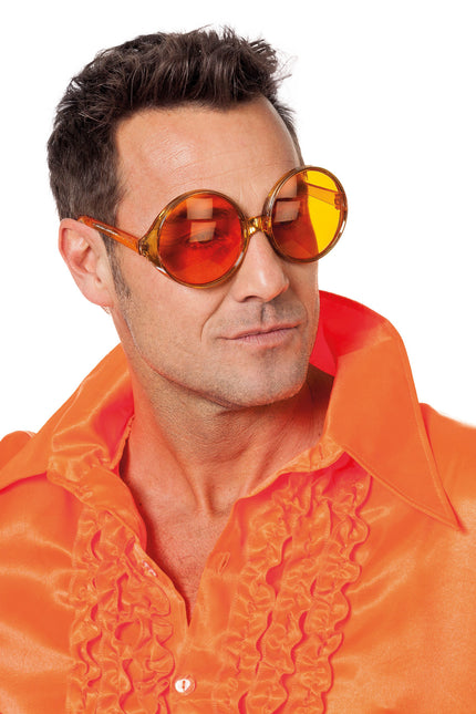 Orange Brille 70er Jahre