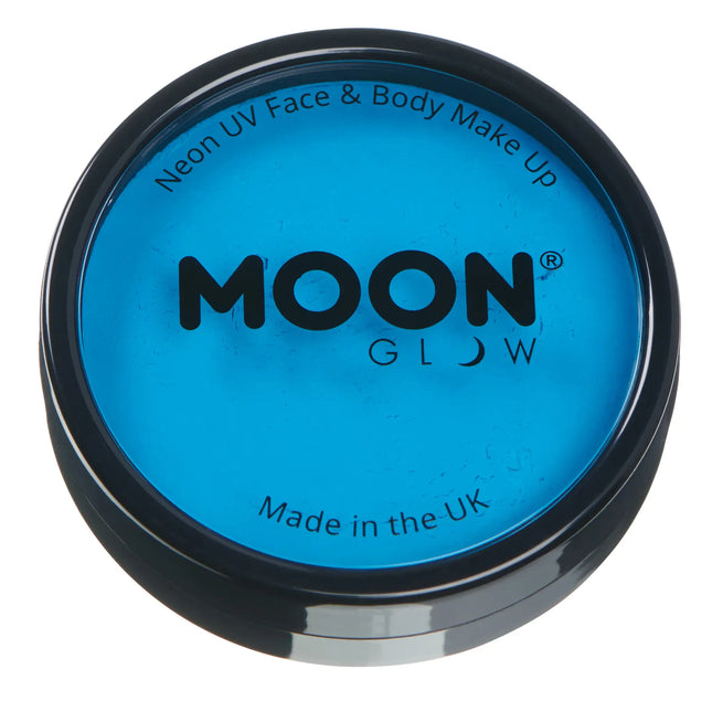 Moon Glow Neon UV Pro Face Paint Intensives Blau 36g