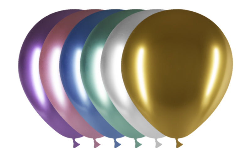 Bunte Ballons Chrom 30cm 50Stk