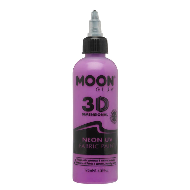 Moon Glow Neon UV Gewebefarbe 125ml Intensives Lila 125ml