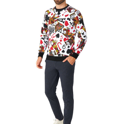 Casino Spielkarten Pullover Männer <tc>OppoSuits</tc>