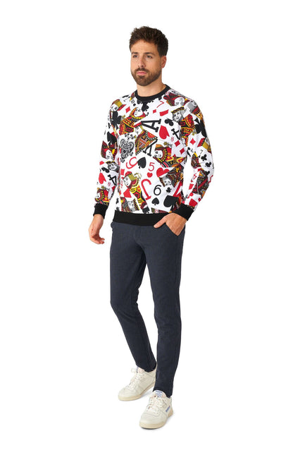 Casino Spielkarten Pullover Männer OppoSuits