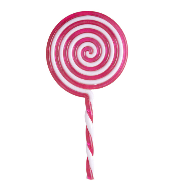 Rosa-weißer Lollipop