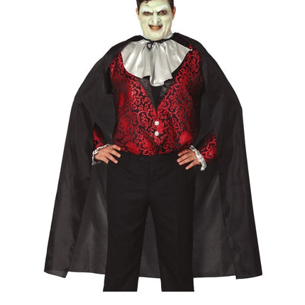 Halloween Cape Schwarz 130cm