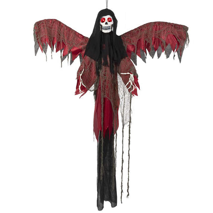 Halloween Fliegendes Skelett Rot 198cm