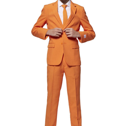 Orangefarbener Anzug Junge Teen OppoSuits