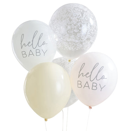 Baby Shower Ballons Hello Baby 5pcs