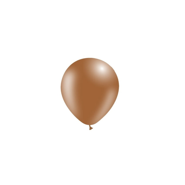 Braune Luftballons 14cm 100 Stk.