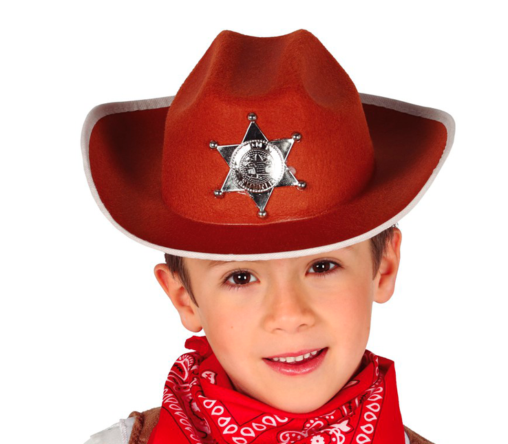 Brauner Sheriffhut Kind