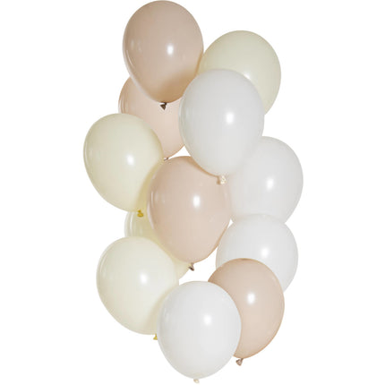 Beige Luftballons 33cm 12Stück