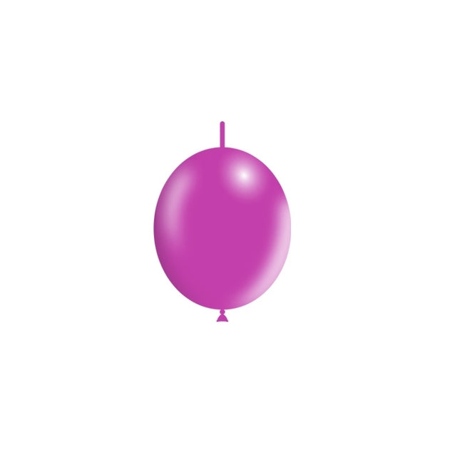 Fuchsia Button Ballons 15cm 100Stk