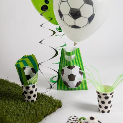 Fußball Ballons Grün 30cm 8Stk