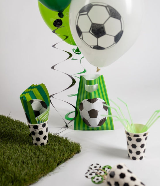 Fußball Ballons Grün 30cm 8Stk